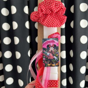 Λαμπάδα Minnie με scrunchies